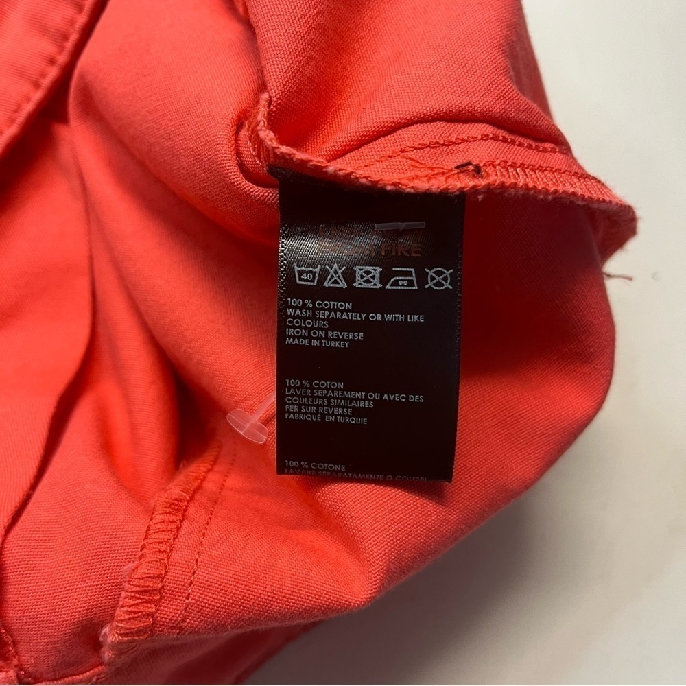 NWOT Urban Outfitters BDG High Waisted Button Fly Coral Orange Cotton Shorts-26 - Picture 6 of 9